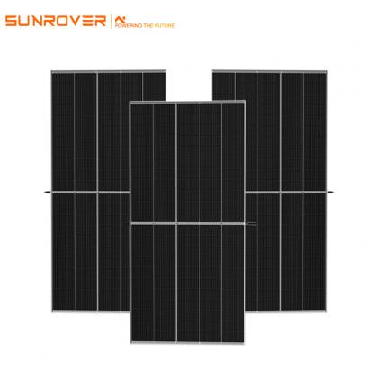 half cut solar panels.