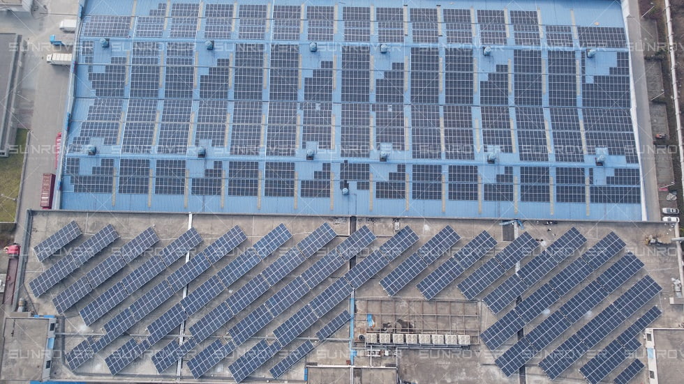 Projeto de telhado fotovoltaico de sistema solar on-grid 1.78MW concluído perfeitamente!