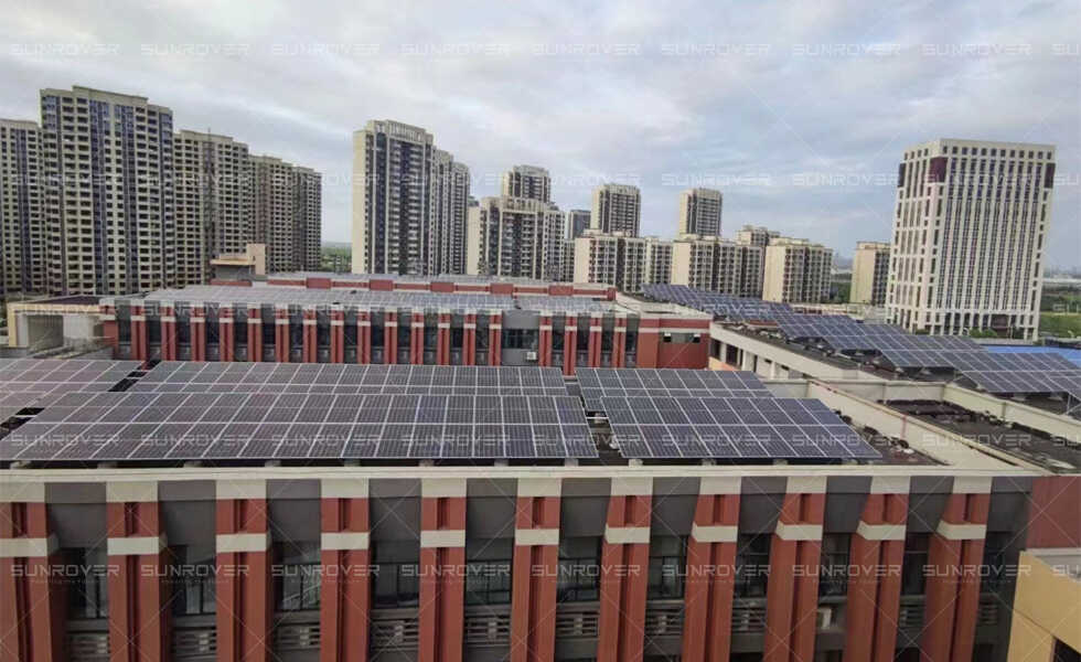 O projeto de geração de energia fotovoltaica distribuída de 1,8 MW da Escola Heng'an foi concluído com sucesso
