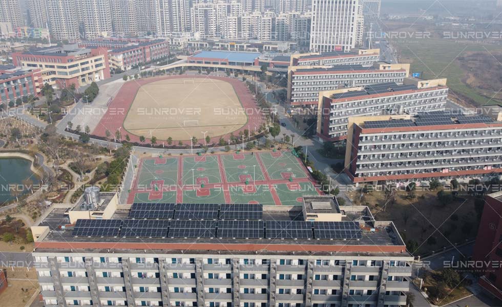O projeto de telhado de 1,8 MW e garagem fotovoltaica em Hefei, província de Anhui, China foi concluído