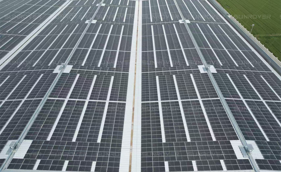 SUNROVER alcança rápida conexão à rede de projeto de energia solar de telhado de 3.946 MW em Changzhou, demonstrando excelência em engenharia